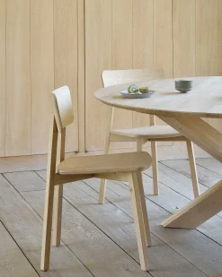 Casale Dining Chair, Varnished Oak