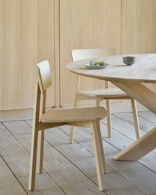 Casale Dining Chair, Varnished Oak