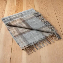 Cashmere Knee Blanket in Mackellar Tartan^Be Home Shop