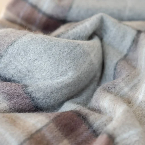 Cashmere Knee Blanket in Mackellar Tartan^Be Home Shop