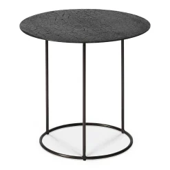 Celeste Side Table, Black Lava