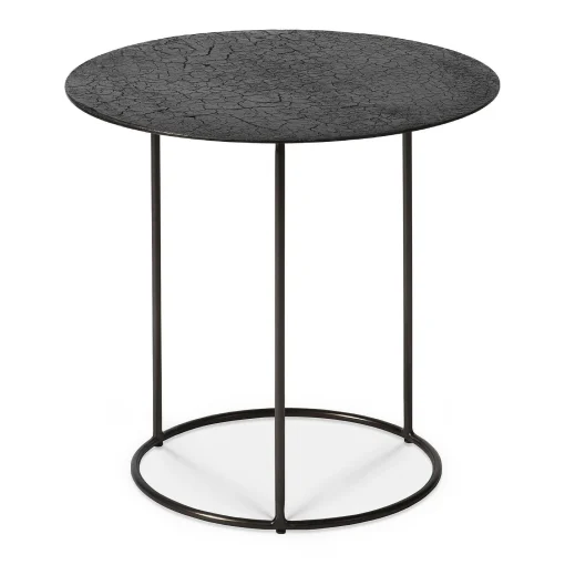 Celeste Side Table, Black Lava