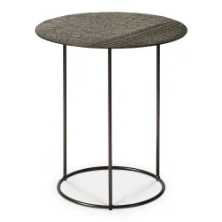 Celeste Side Table, Whisky Lava & Linear