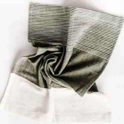 Chesapeake Hand Towel, Grey with Natural