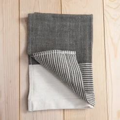 Chesapeake Hand Towel, Grey with Natural