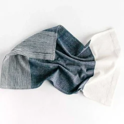 Chesapeake Hand Towel, Navy with Natural