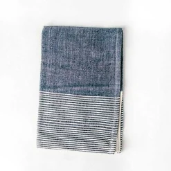 Chesapeake Hand Towel, Navy with Natural