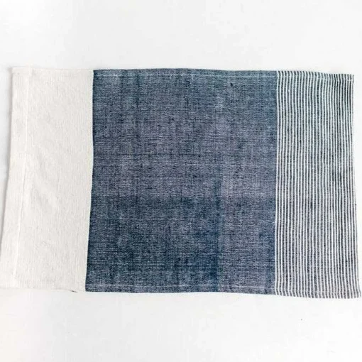 Chesapeake Hand Towel, Navy with Natural