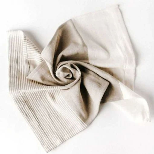 Chesapeake Hand Towel, Stone with Natural