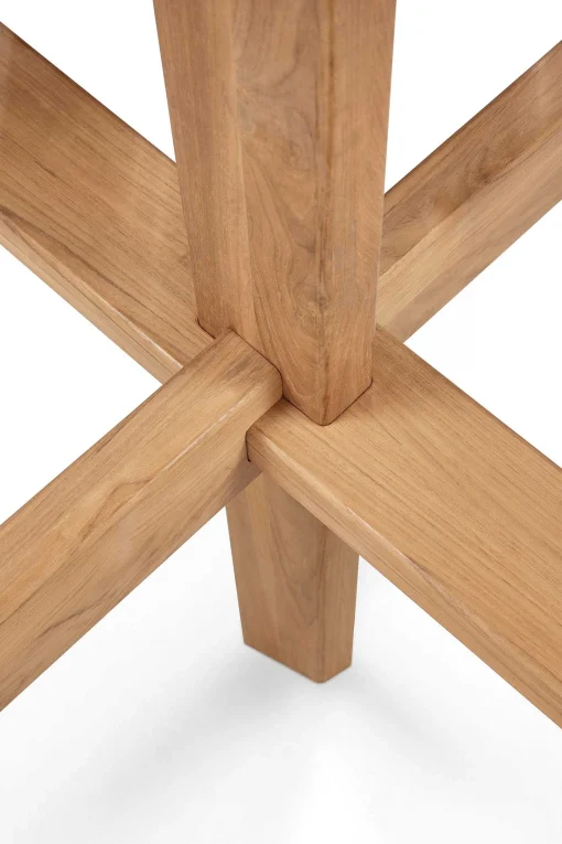 Circle Solid Teak Outdoor Dining Table, 54"