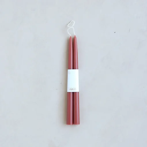 Classic Taper Candle, Set of 2, Clay^Be Home Best Sale