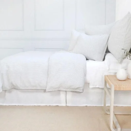 Connor Queen Duvet, Ivory & Indigo^Be Home New