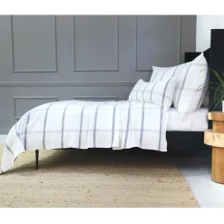 Copenhagen King Blanket, White & Grey^Be Home Hot