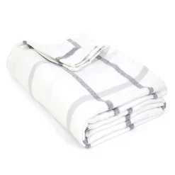 Copenhagen King Blanket, White & Grey^Be Home Hot