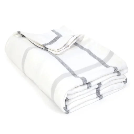 Copenhagen King Blanket, White & Grey^Be Home Best Sale
