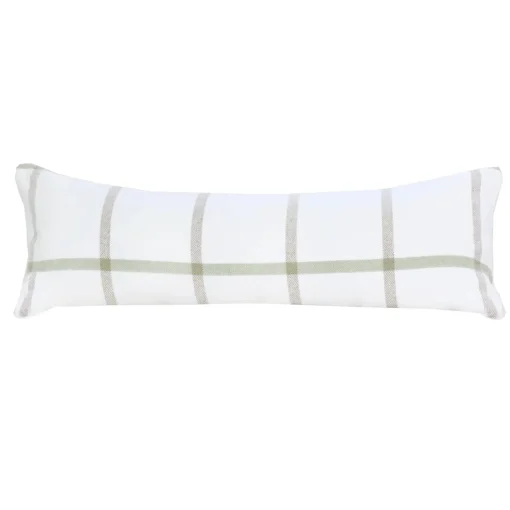 Copenhagen Rectangular Pillow, White & Olive^Be Home Store