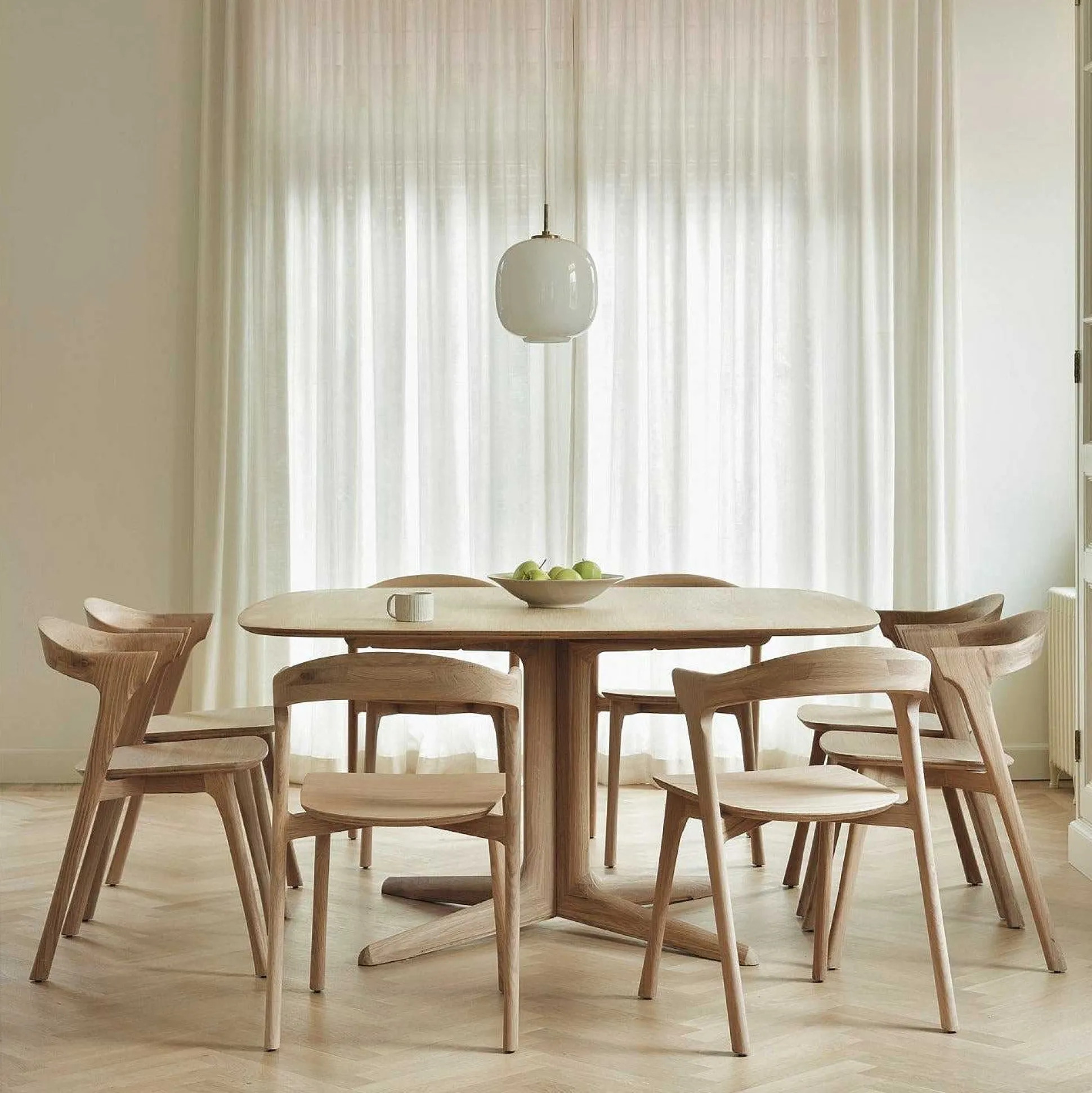 Corto Solid Oak Dining Table, Square