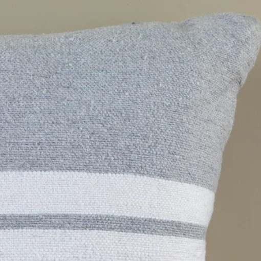 Cotton & Linen Square Pillow, Sailor Stripe^Be Home Hot