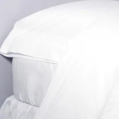 Cotton Percale Sheet Set, California King, White^Be Home Shop
