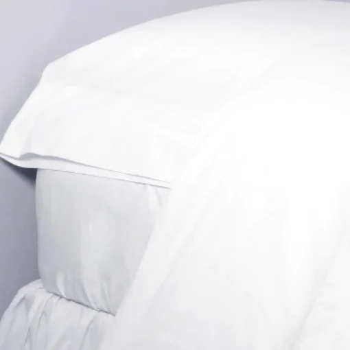 Cotton Percale Sheet Set, Queen, White^Be Home Clearance