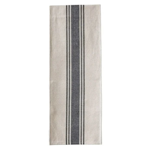 Cotton Canvas Table Runner with Stripes^Be Home Cheap