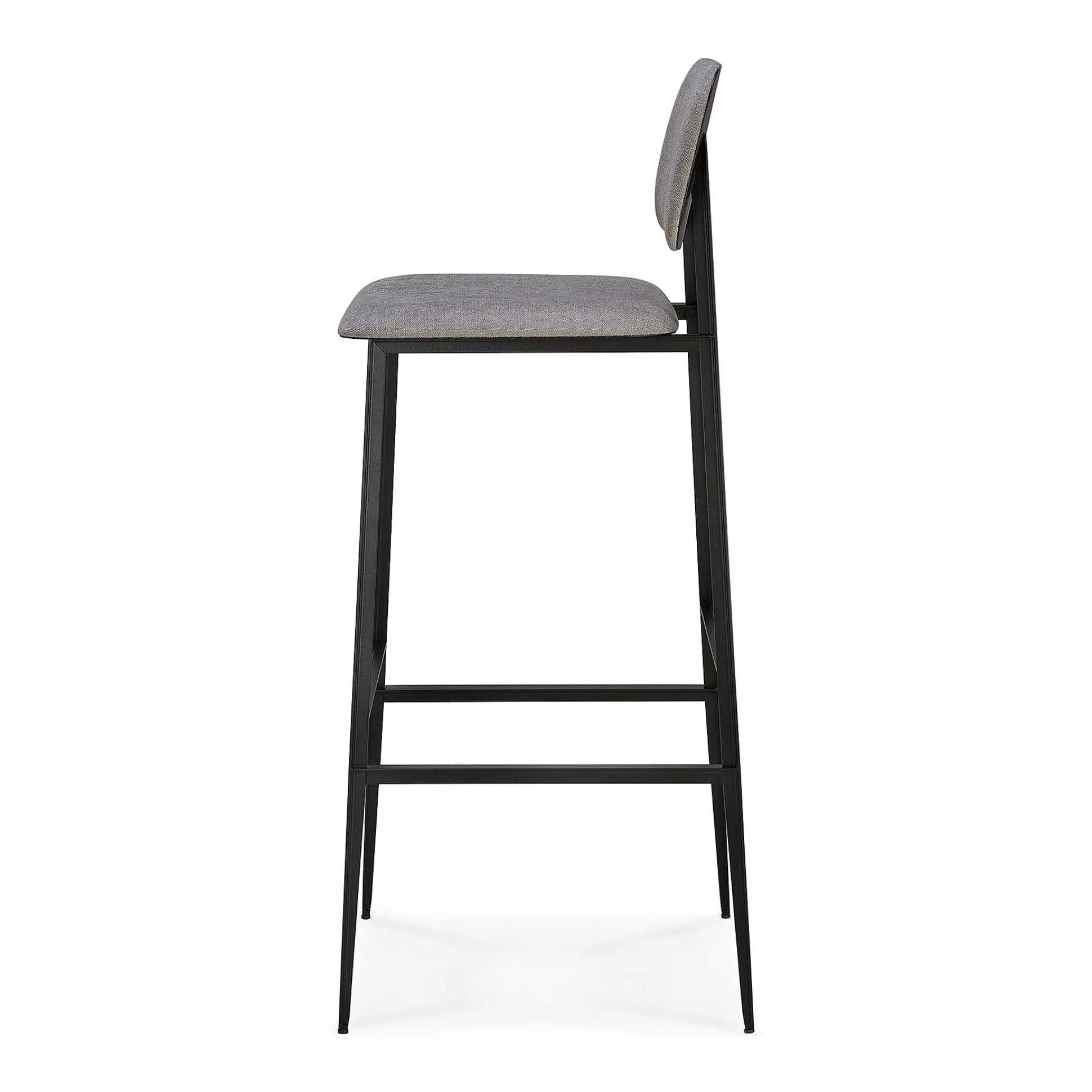 DC Fabric Bar Stool, Light Grey