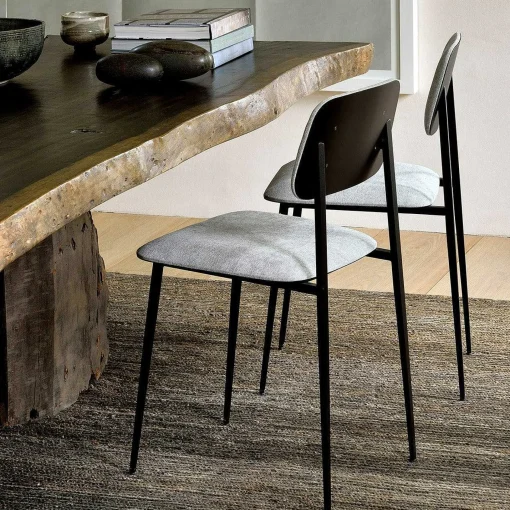 DC Fabric Dining Chair, Light Grey