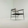 DC Fabric Lounge Chair, Light Grey