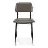 DC Leather Dining Chair, Olive Green