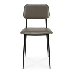 DC Leather Dining Chair, Olive Green
