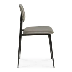 DC Leather Dining Chair, Olive Green