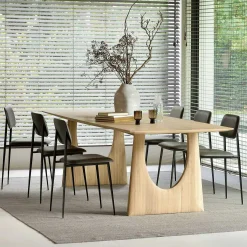 DC Leather Dining Chair, Olive Green