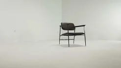 DC Leather Lounge Chair, Chocolate