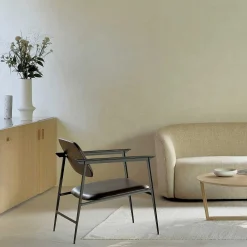 DC Leather Lounge Chair, Chocolate