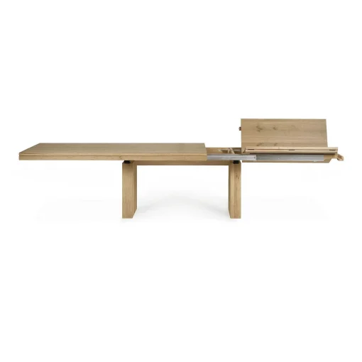 Double Extendable Dining Table, Oak