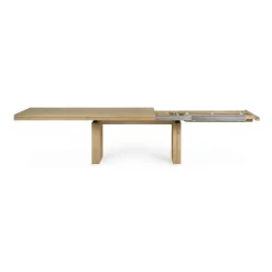 Double Extendable Dining Table, Oak