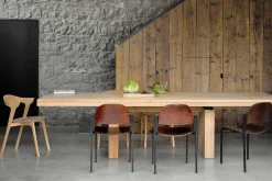 Double Extendable Dining Table, Oak