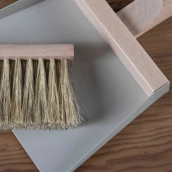 Dustpan & Natural Brush Set, Grey