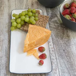 Easton Small Rectangular Platter, Graphite