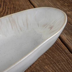 Eivissa Reactive Glaze Oval Platter, Small