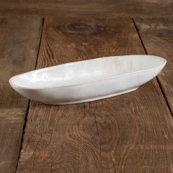 Eivissa Reactive Glaze Oval Platter, Small