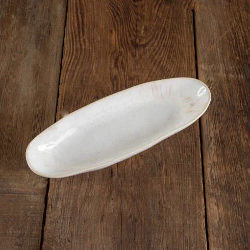Eivissa Reactive Glaze Oval Platter, Small