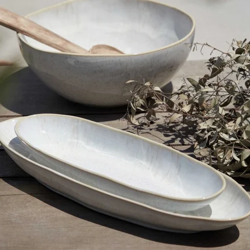 Eivissa Reactive Glaze Oval Platter