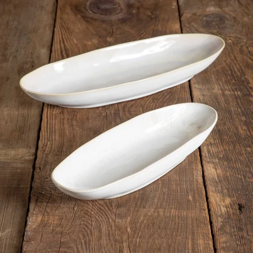 Eivissa Reactive Glaze Oval Platter