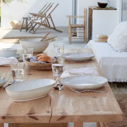 Eivissa Reactive Glaze Oval Baker
