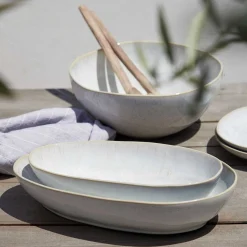 Eivissa Reactive Glaze Oval Baker
