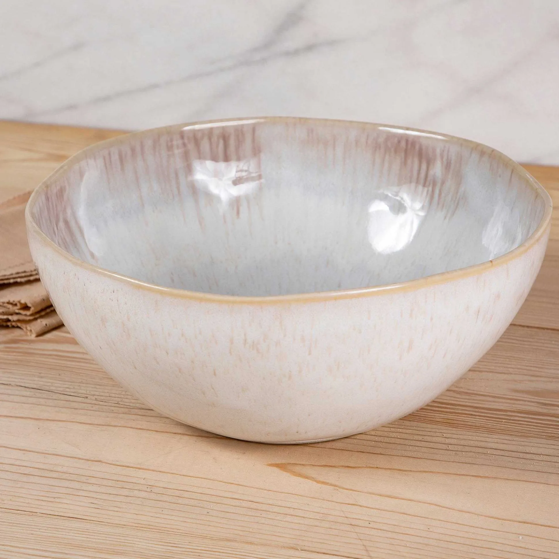 Eivissa Reactive Glaze Serving Bowl