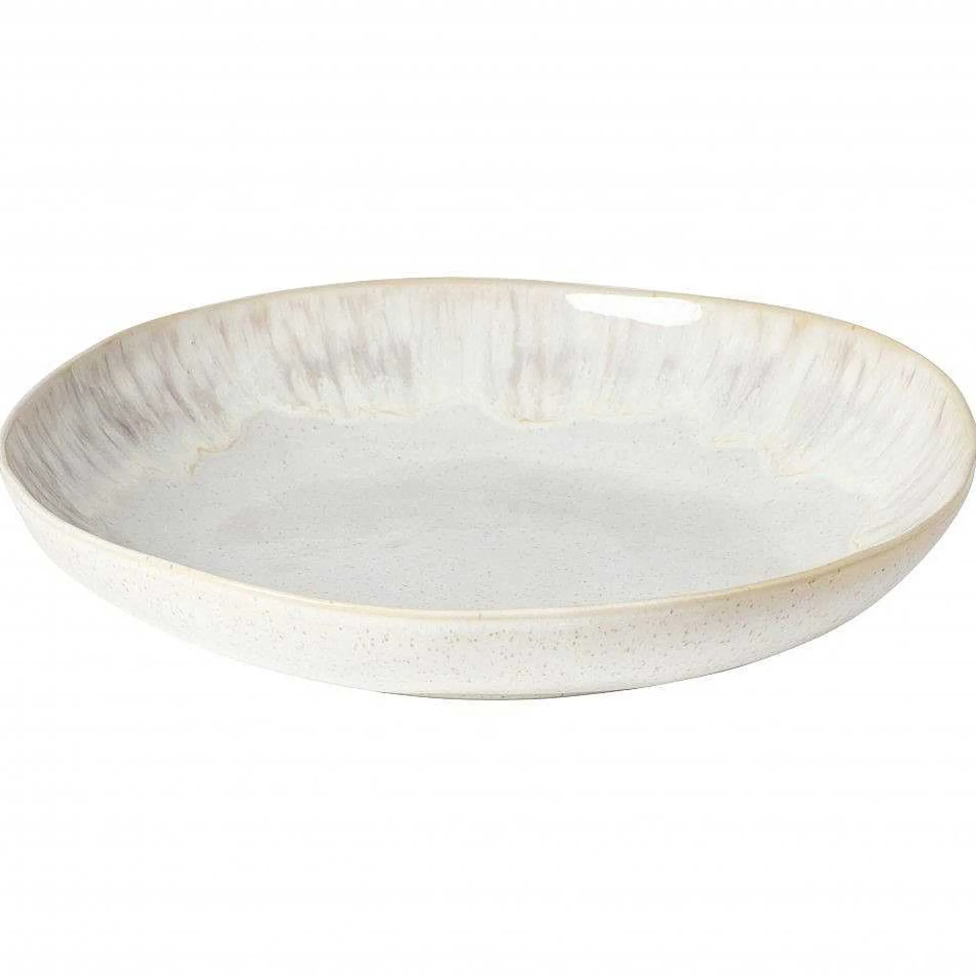 Eivissa Reactive Glaze Shallow Serving Bowl