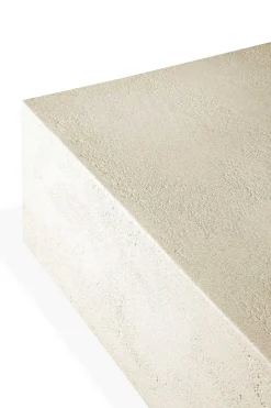 Elements Rectangular Micro-cement Coffee Table, Off White