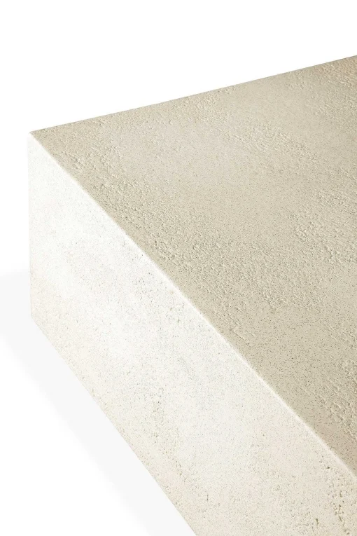 Elements Rectangular Micro-cement Coffee Table, Off White